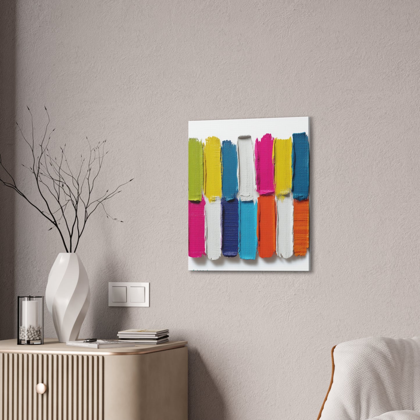 Acrylic Abstract Canvas Print - Richly Textured Artistry