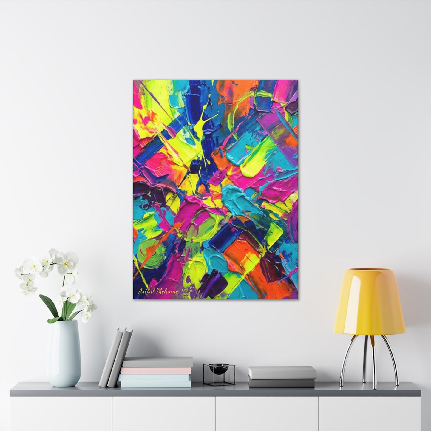 Acrylic Abstract Canvas Print - Richly Textured Artistry
