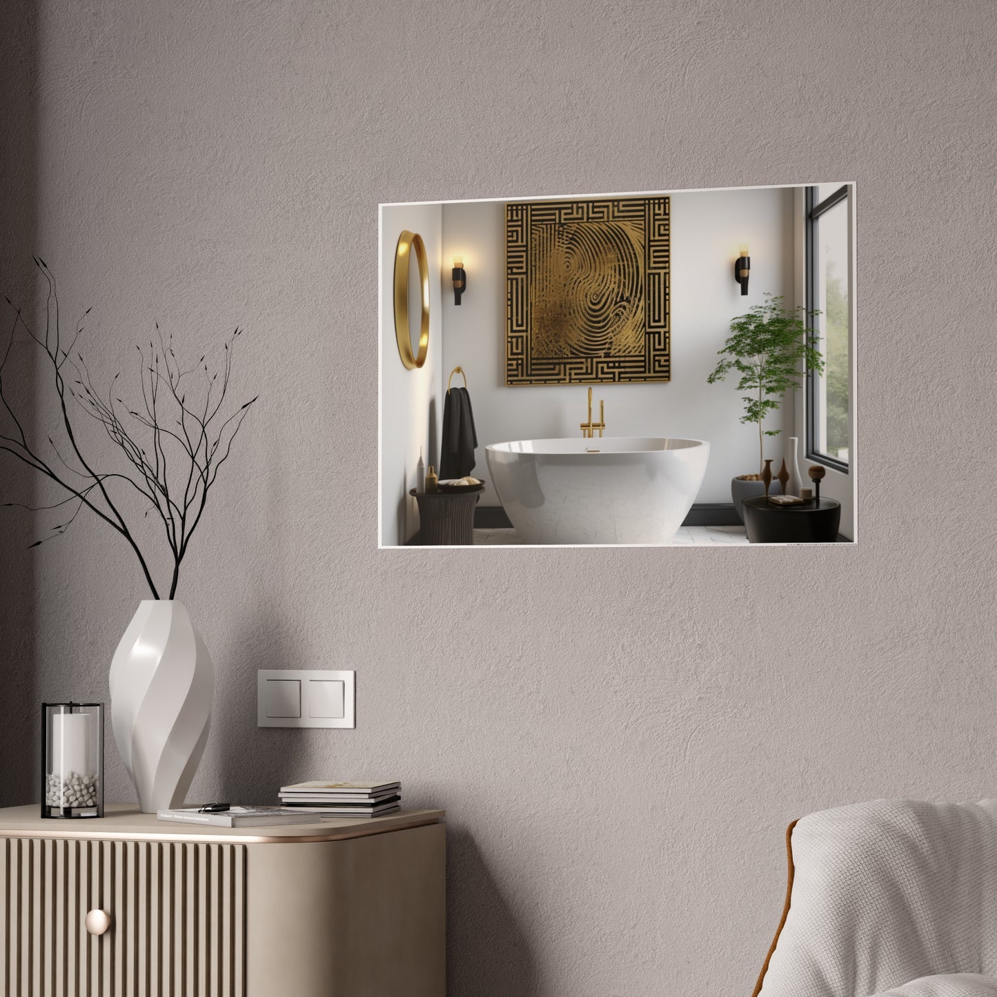 Cultural Elegance Bathscapes Poster Art
