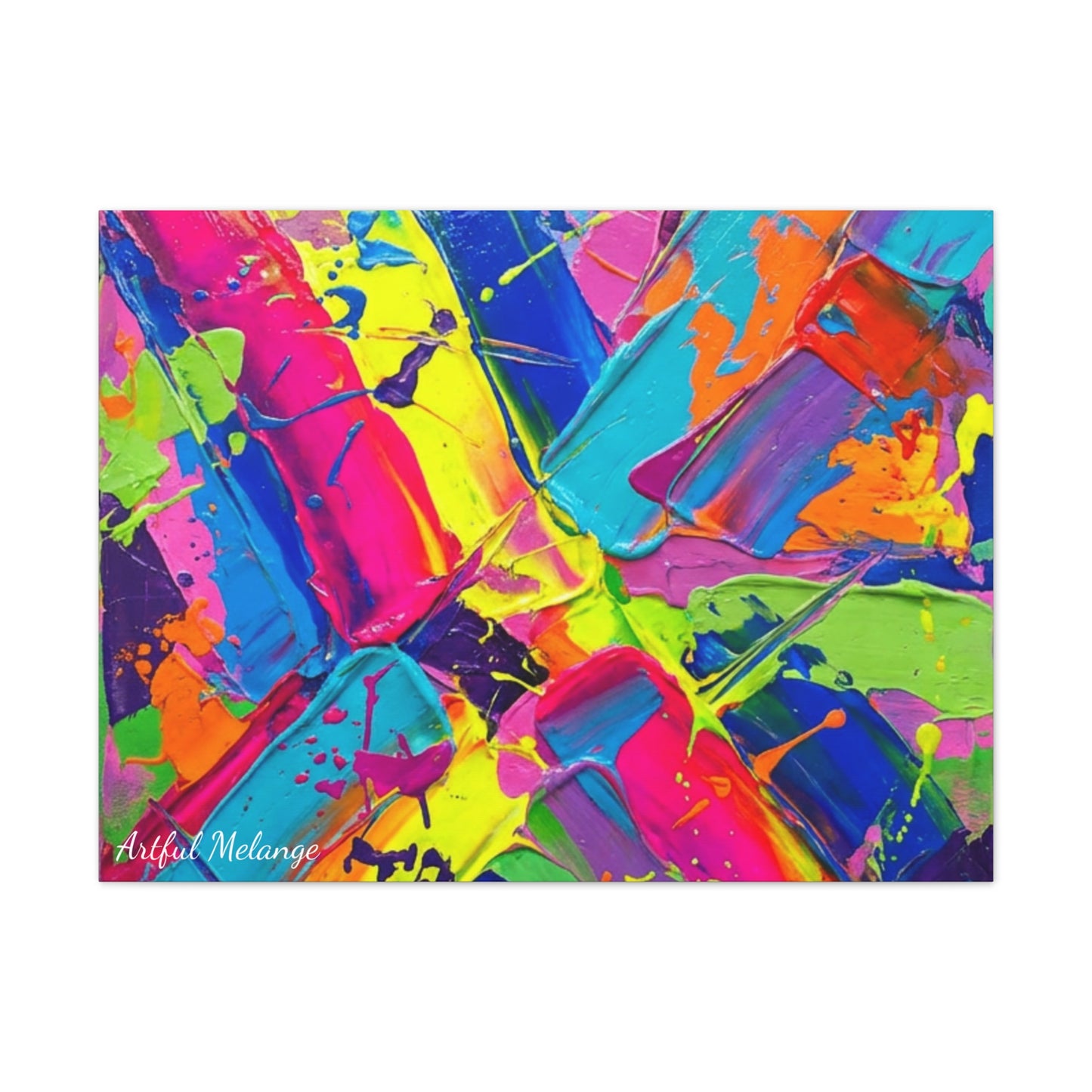 Acrylic Abstract Canvas Print - Richly Textured Artistry