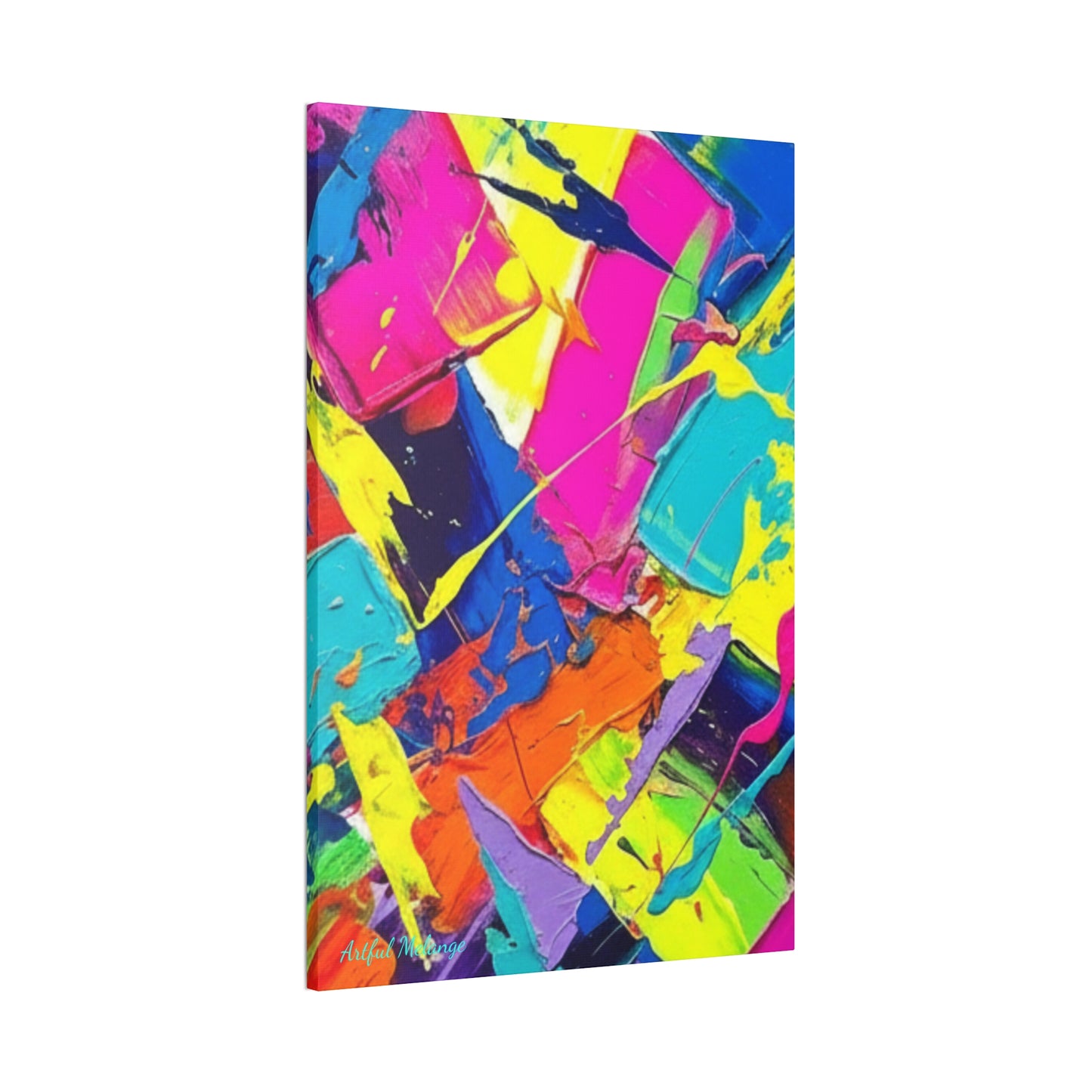 Acrylic Abstract Canvas Print - Richly Textured Artistry