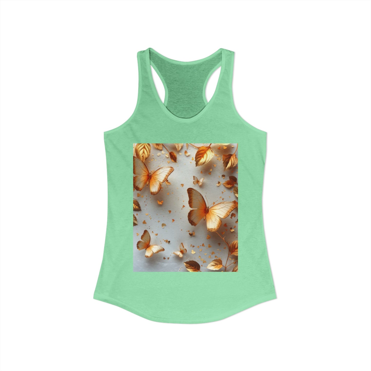 Flutter & Flow | Women's Razorback  T-Shirts with Artistic Butterflies 5