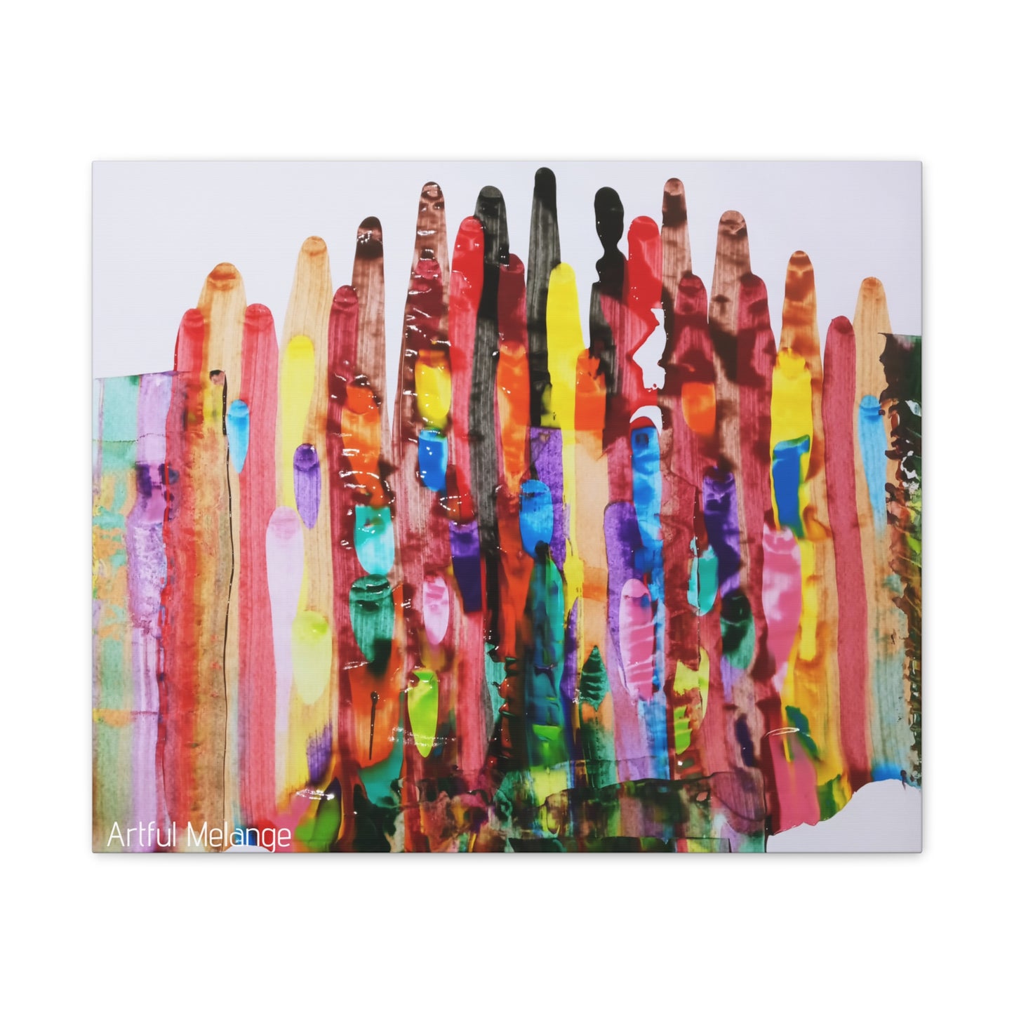 Primary Elegance: A Symphony of Sophistication Canvas Print
