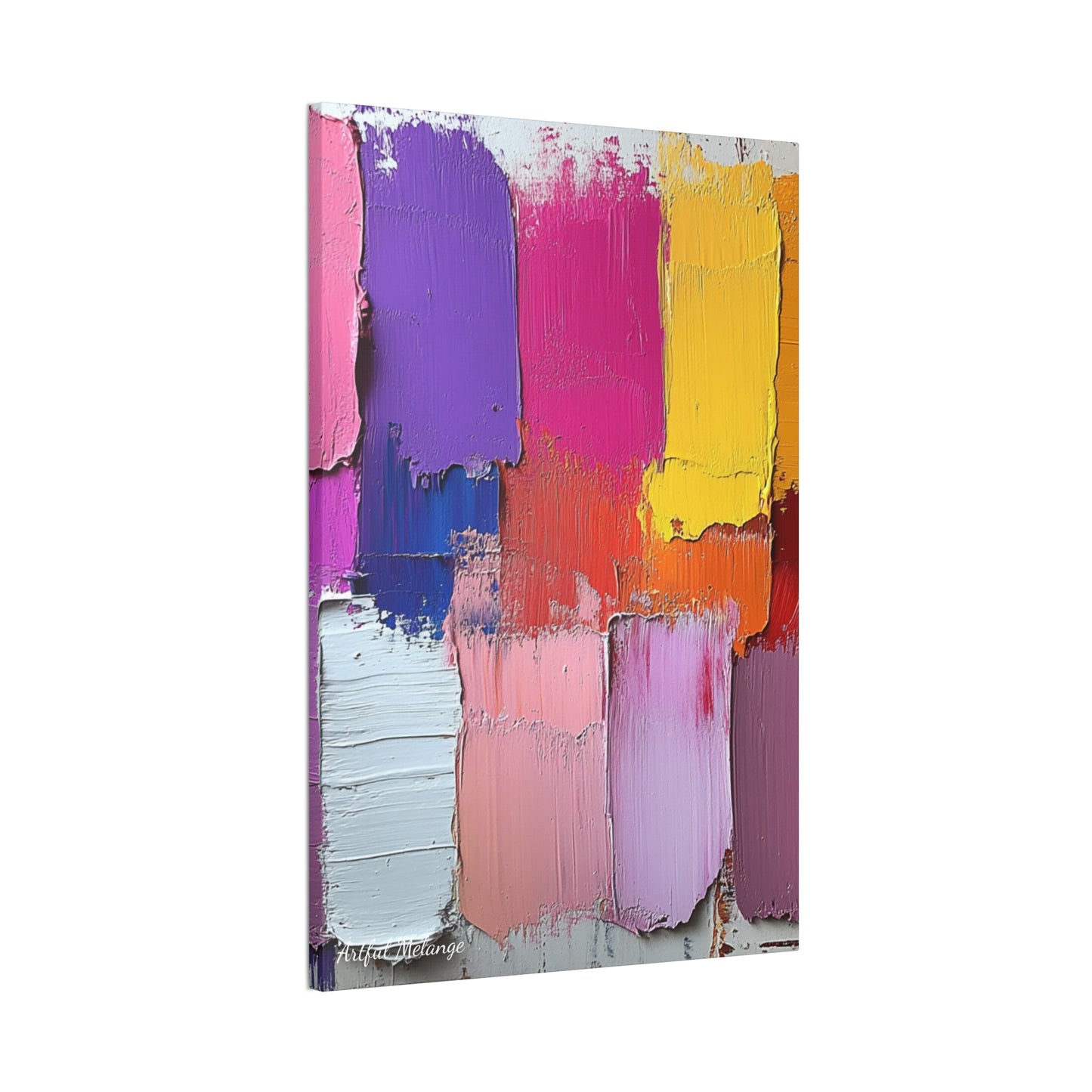 Acrylic Abstract Canvas Print - Richly Textured Artistry