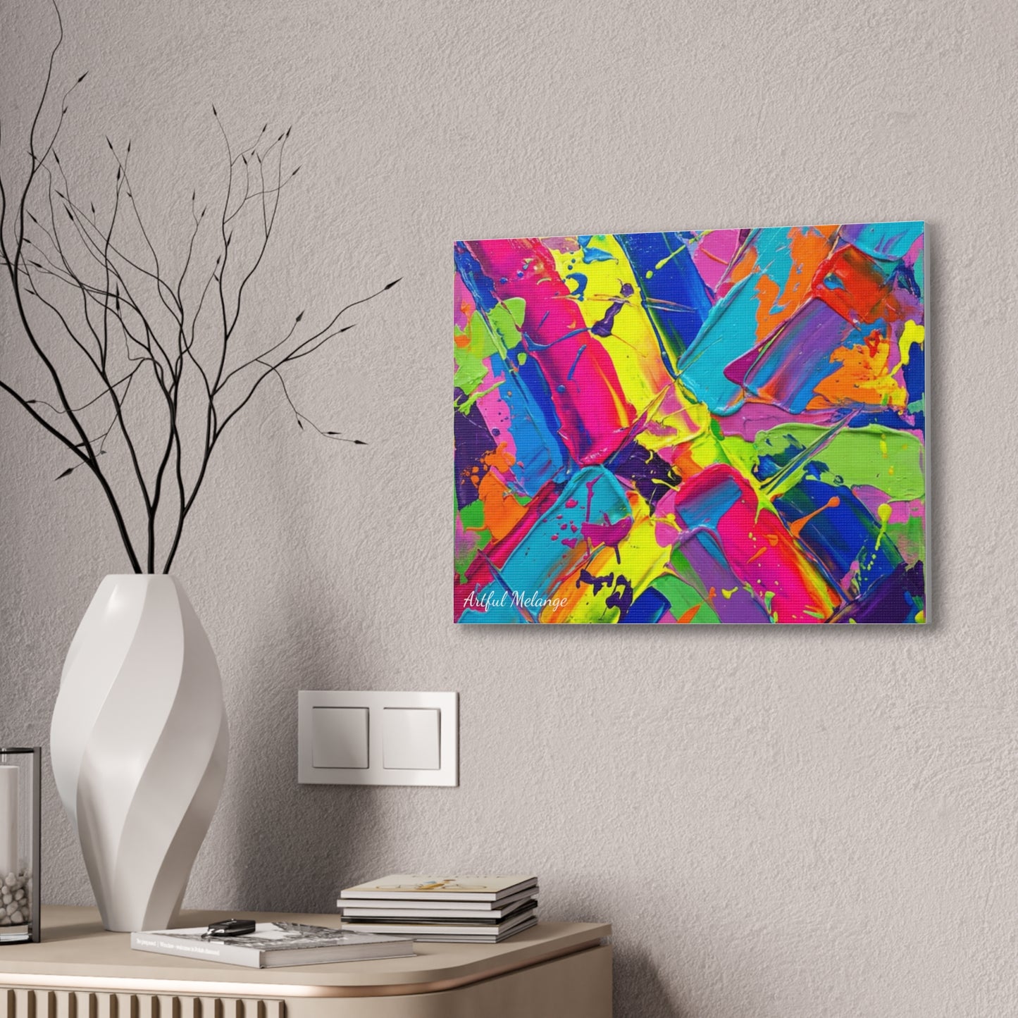 Acrylic Abstract Canvas Print - Richly Textured Artistry