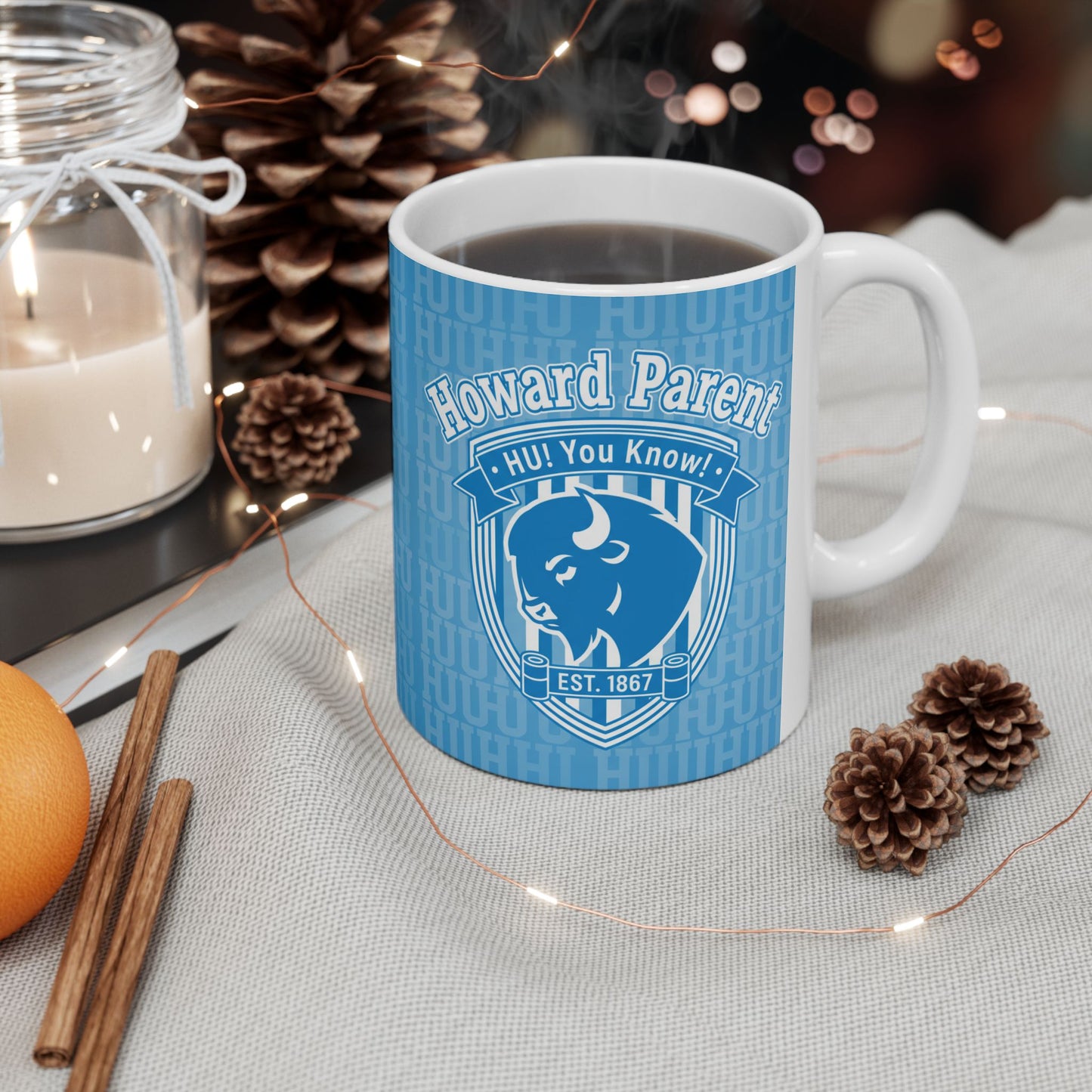 HU Parent Mug Collection  Proud, Connected, Bison Strong /Ceramic Mug, (11oz, 15oz) 4