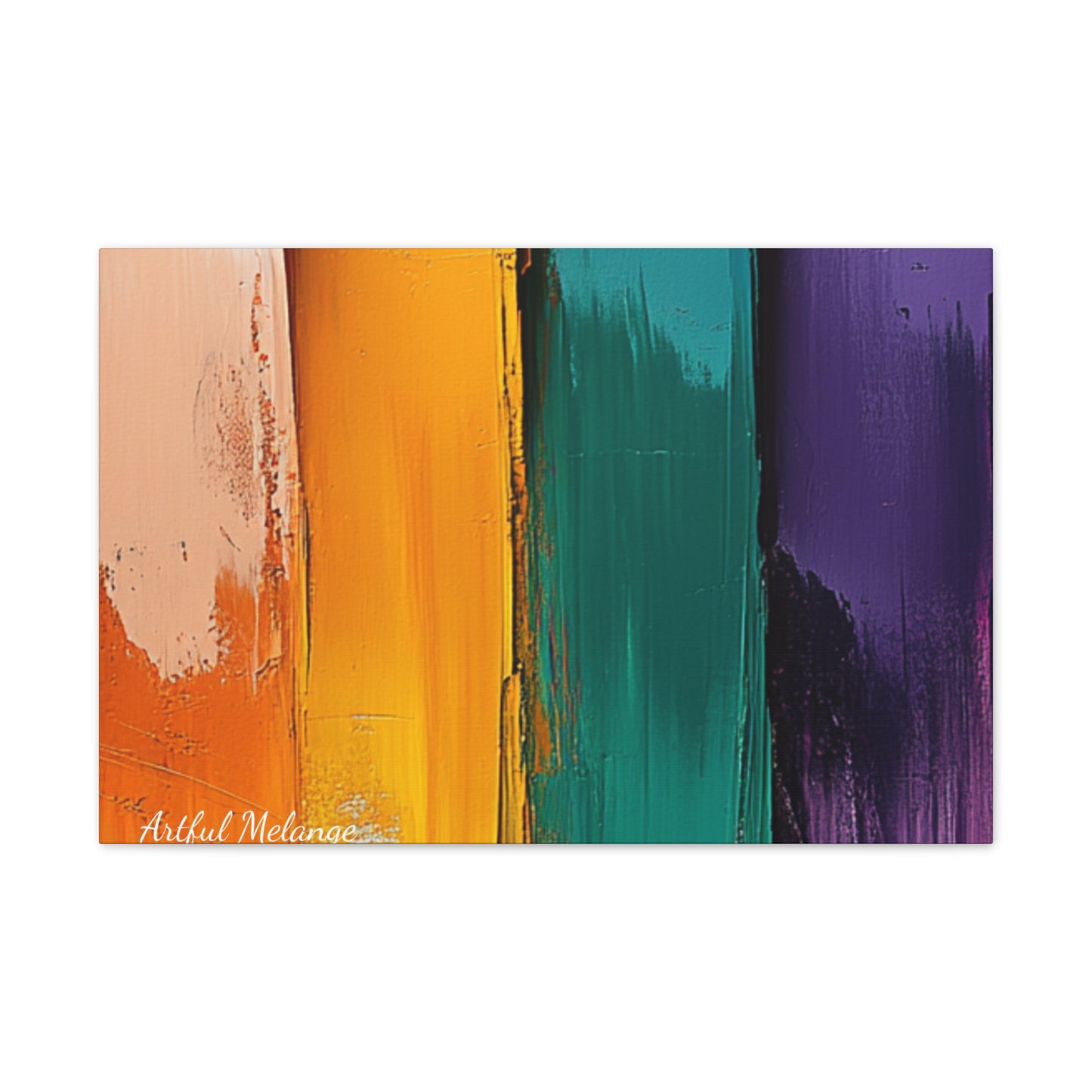 Acrylic Abstract Canvas Print - Richly Textured Artistry