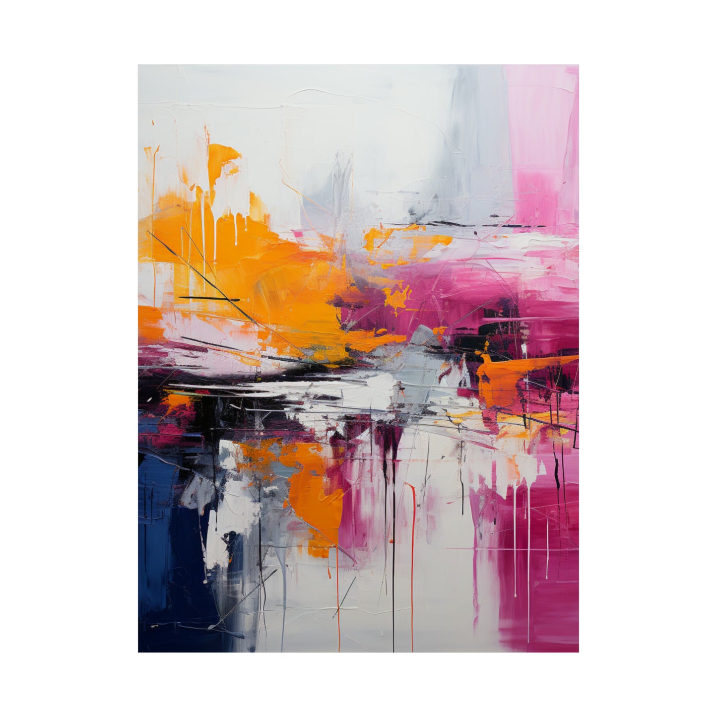 Radiant Harmony Matte Vertical Canvas Poster