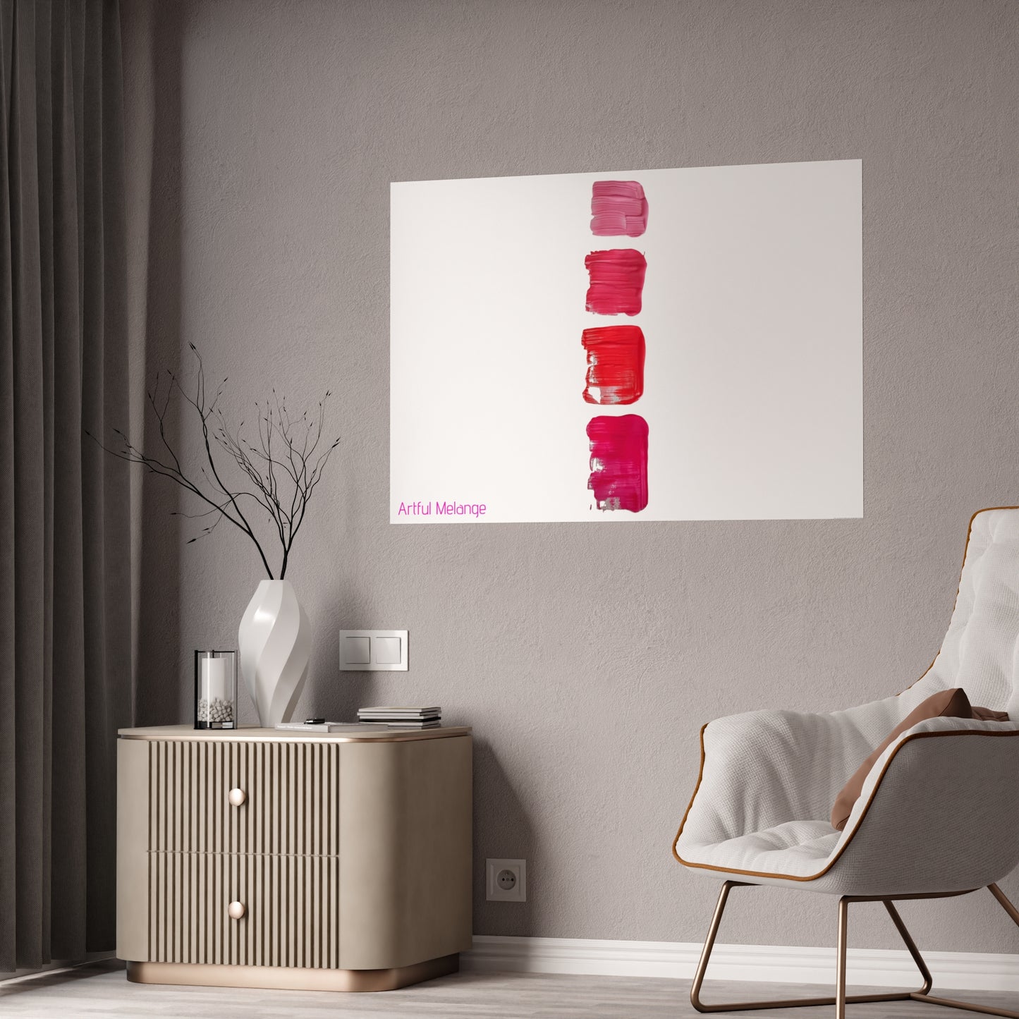 Gleaming Acrylic Abstract Poster: A Spectrum of Colorful Elegance