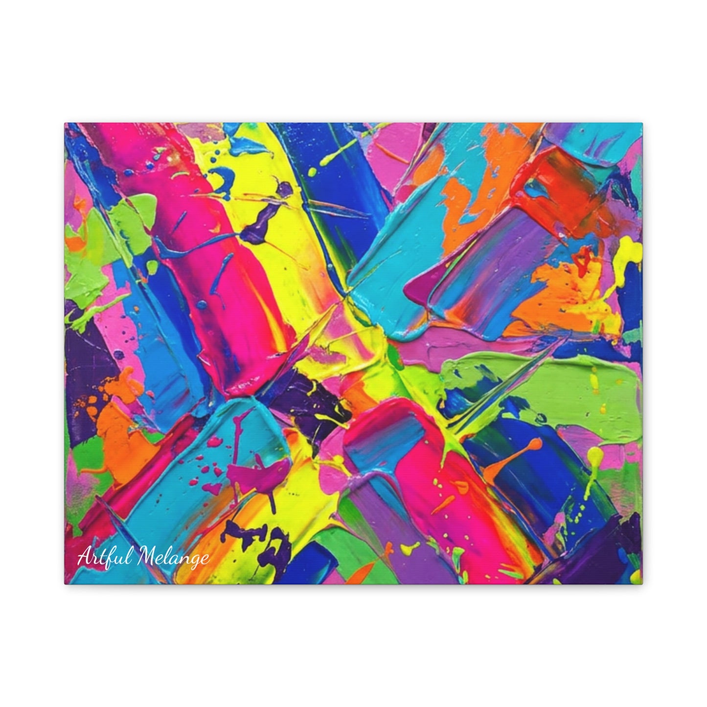 Acrylic Abstract Canvas Print - Richly Textured Artistry