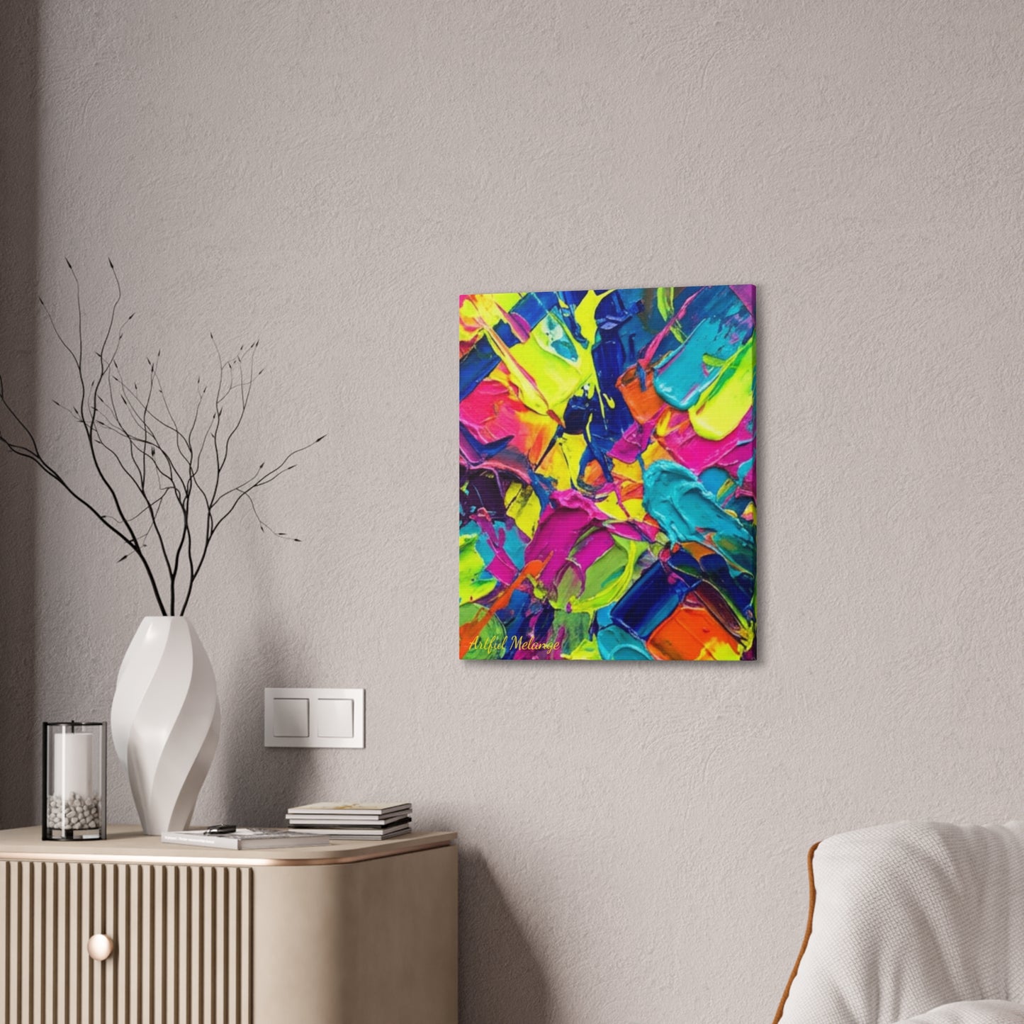 Acrylic Abstract Canvas Print - Richly Textured Artistry