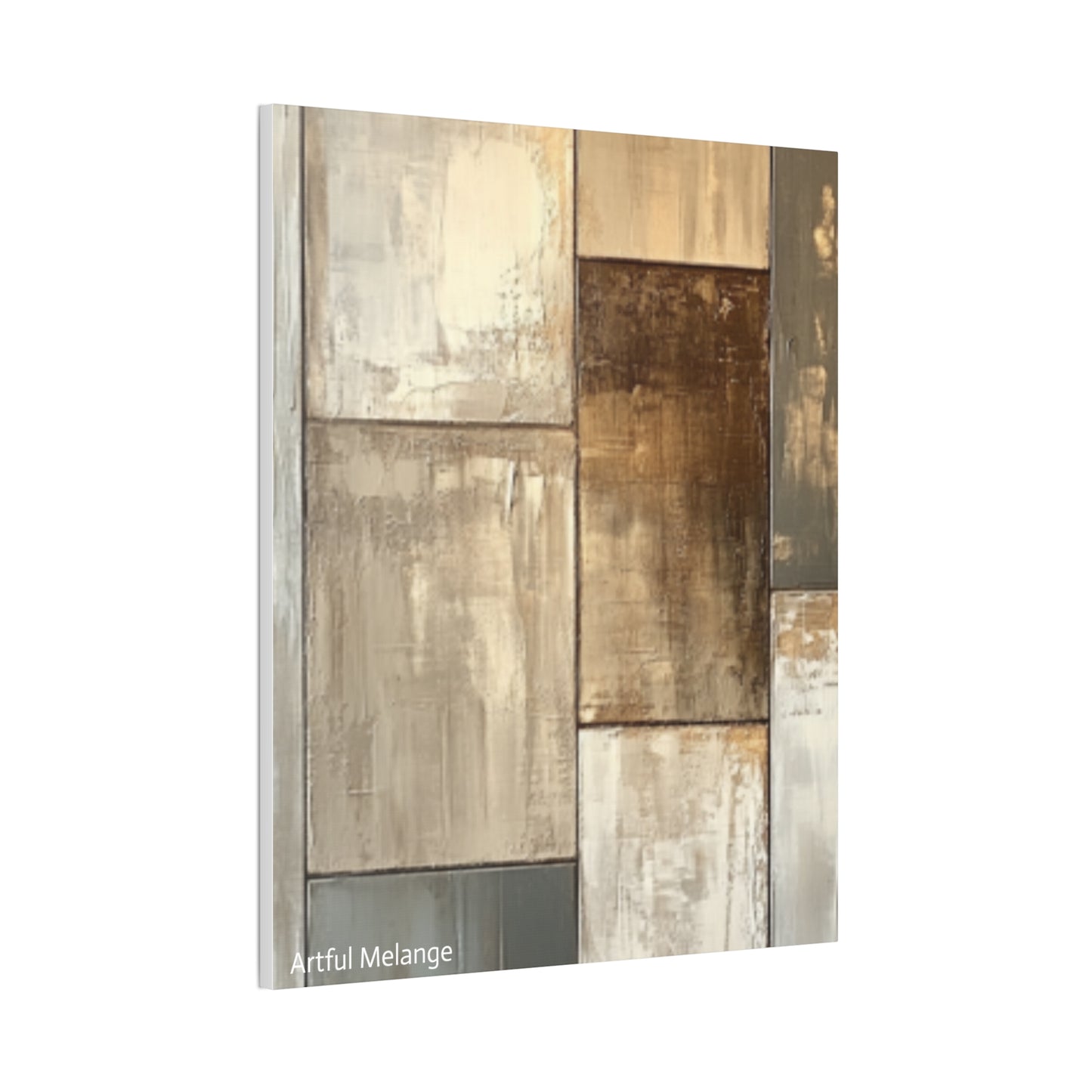 Acrylic Abstract Canvas Print - Richly Textured Artistry