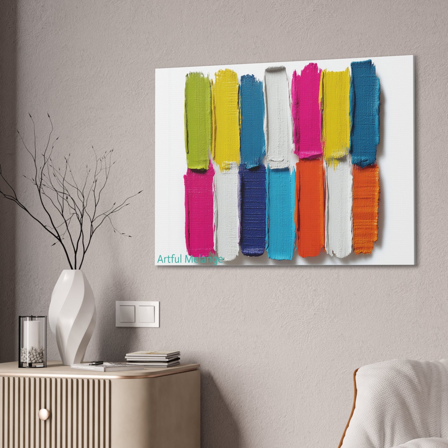 Acrylic Abstract Canvas Print - Richly Textured Artistry