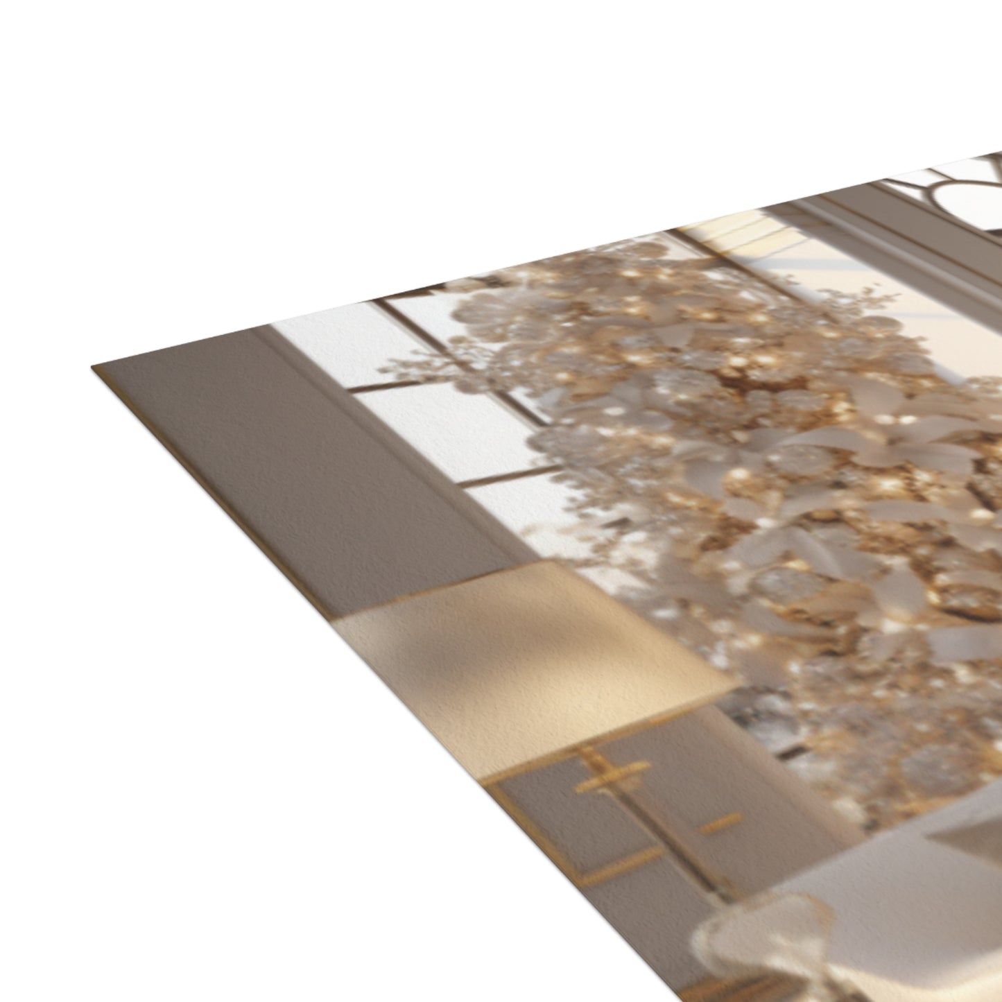 Elegance in Gold & White Christmas Notecards (1, 10, 30, and 50pcs)