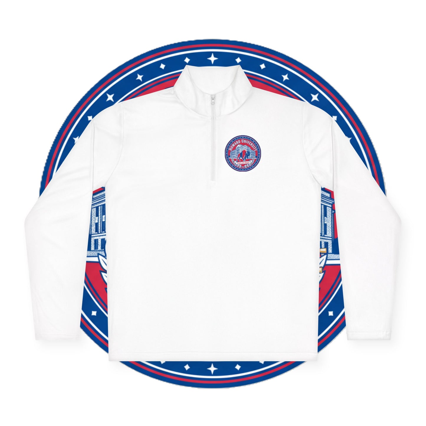Howard University Legacy Unisex 1/4 Zip Pullover – Classic Solid Color HBCU Pride Collection/ Truth and Service