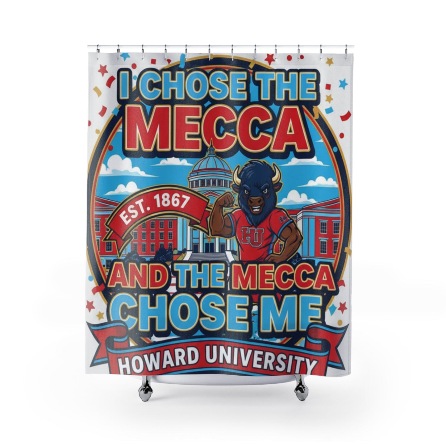 I Chose the Mecca and the Mecca Chose me Shower Curtain 3