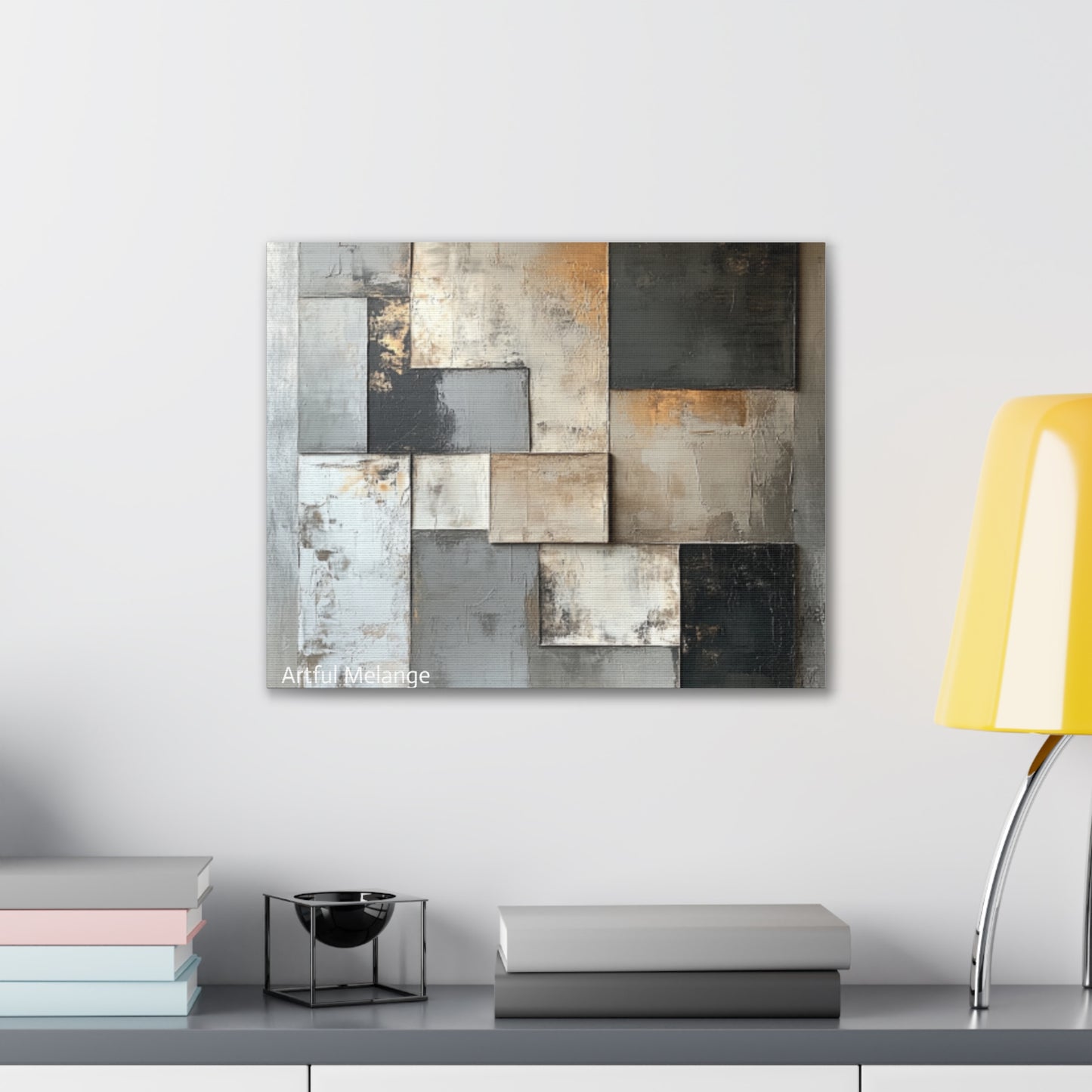 Acrylic Abstract Canvas Print - Richly Textured Artistry
