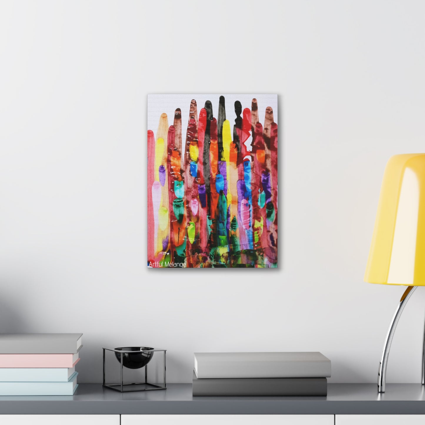 Primary Elegance: A Symphony of Sophistication Canvas Print