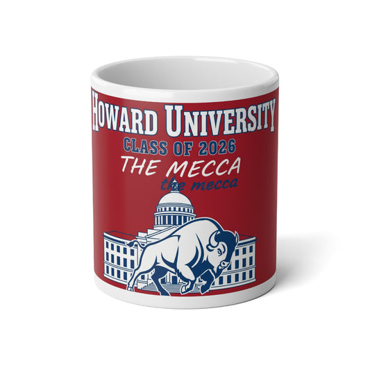 Howard University Class of 2026 Mug – The Mecca Bison Pride,Jumbo Mug 5, 20oz