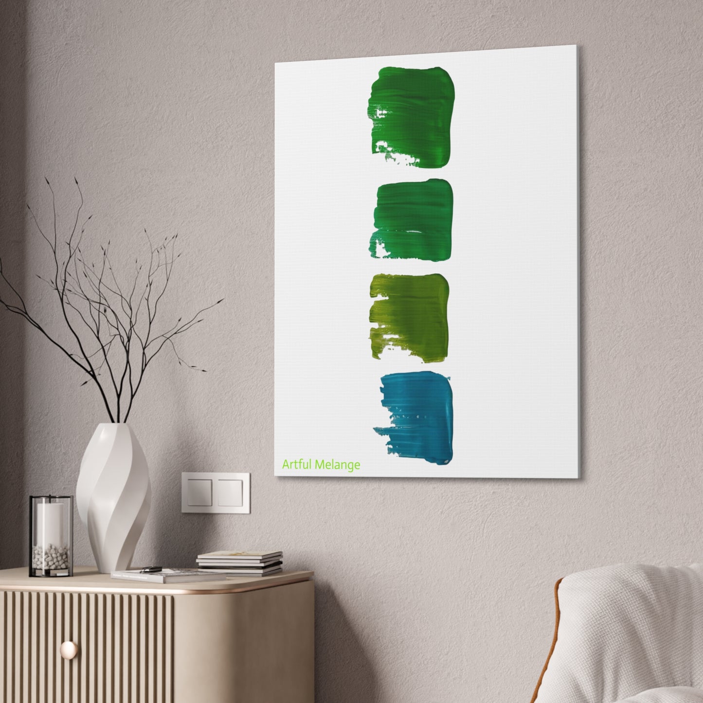 Acrylic Abstract Canvas Print - Richly Textured Artistry
