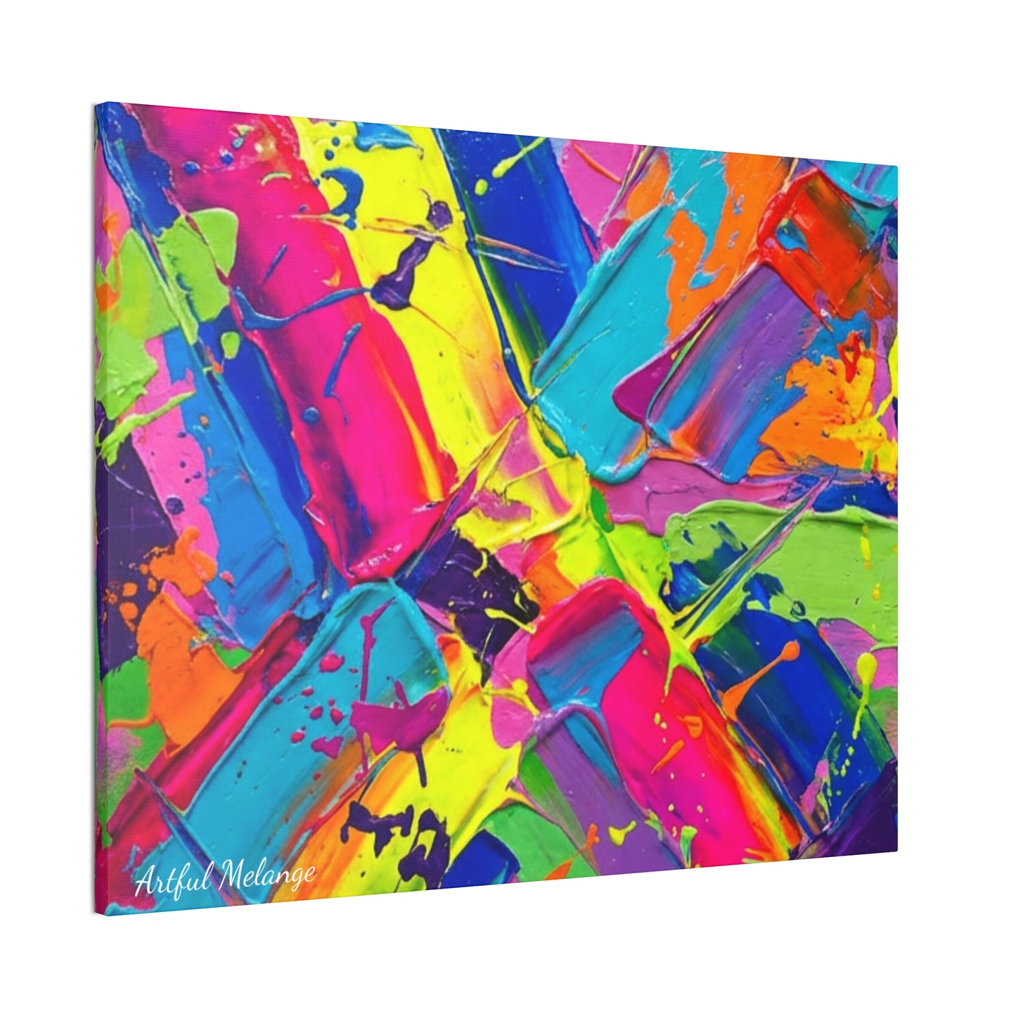 Acrylic Abstract Canvas Print - Richly Textured Artistry