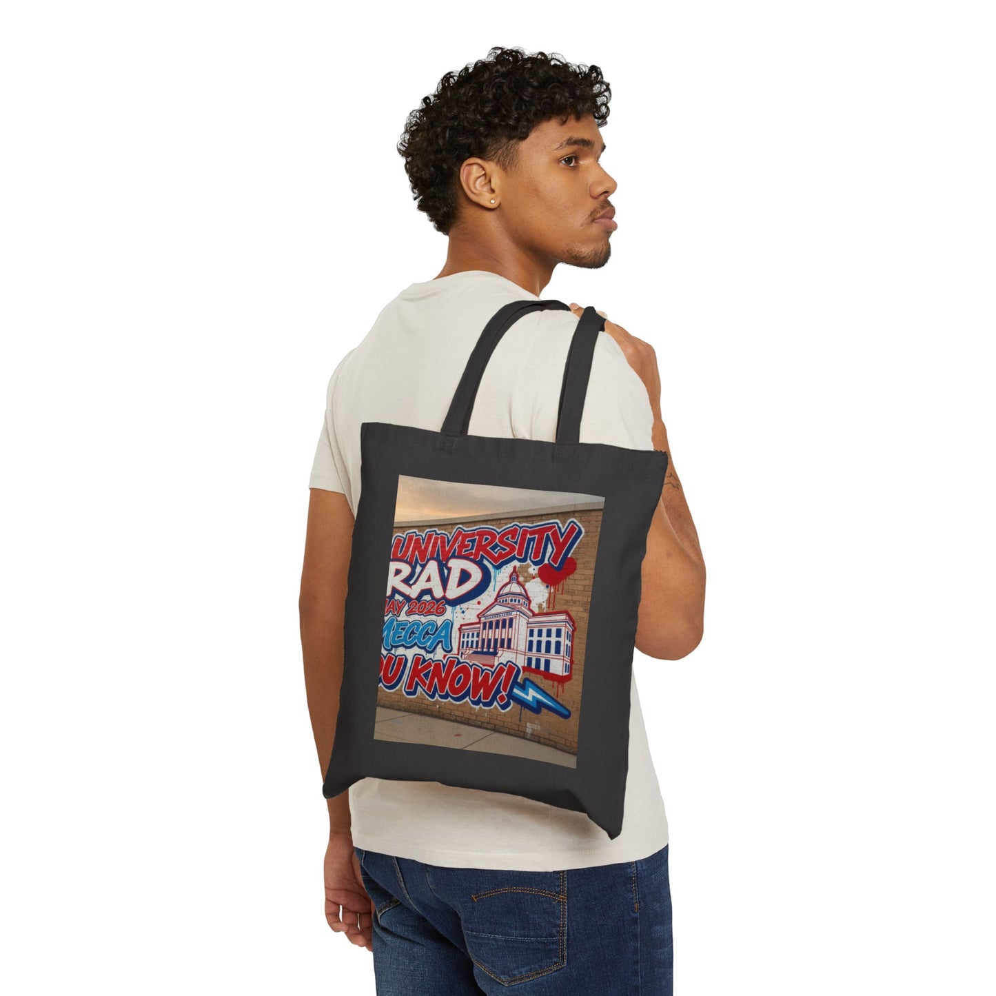 Howard University Grad Cotton Canvas Tote – HU, You Know! Rep your legacy. Carry your culture