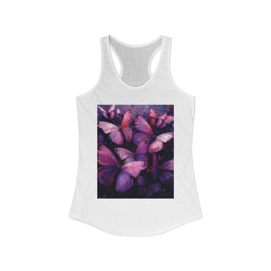 Flutter & Flow | Women's Razorback White T-Shirts with Artistic Butterflies 3