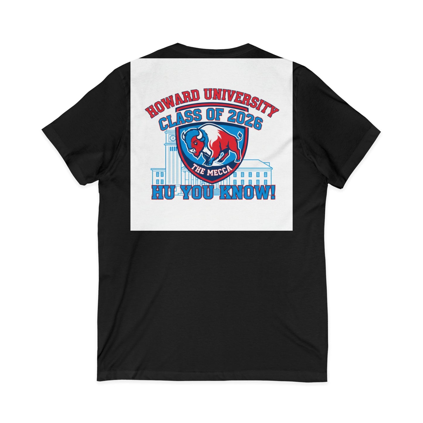 Howard University Class of 2026 Unisex V-Neck T-Shirt | The Mecca Incoming Class Tee