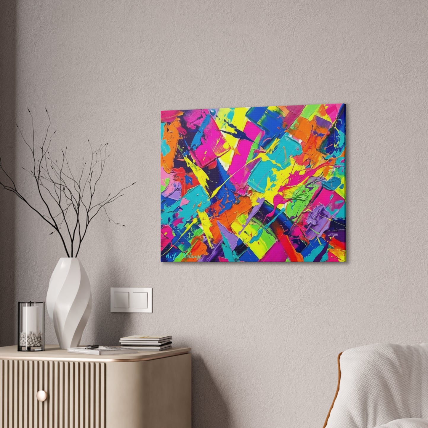 Acrylic Abstract Canvas Print - Richly Textured Artistry
