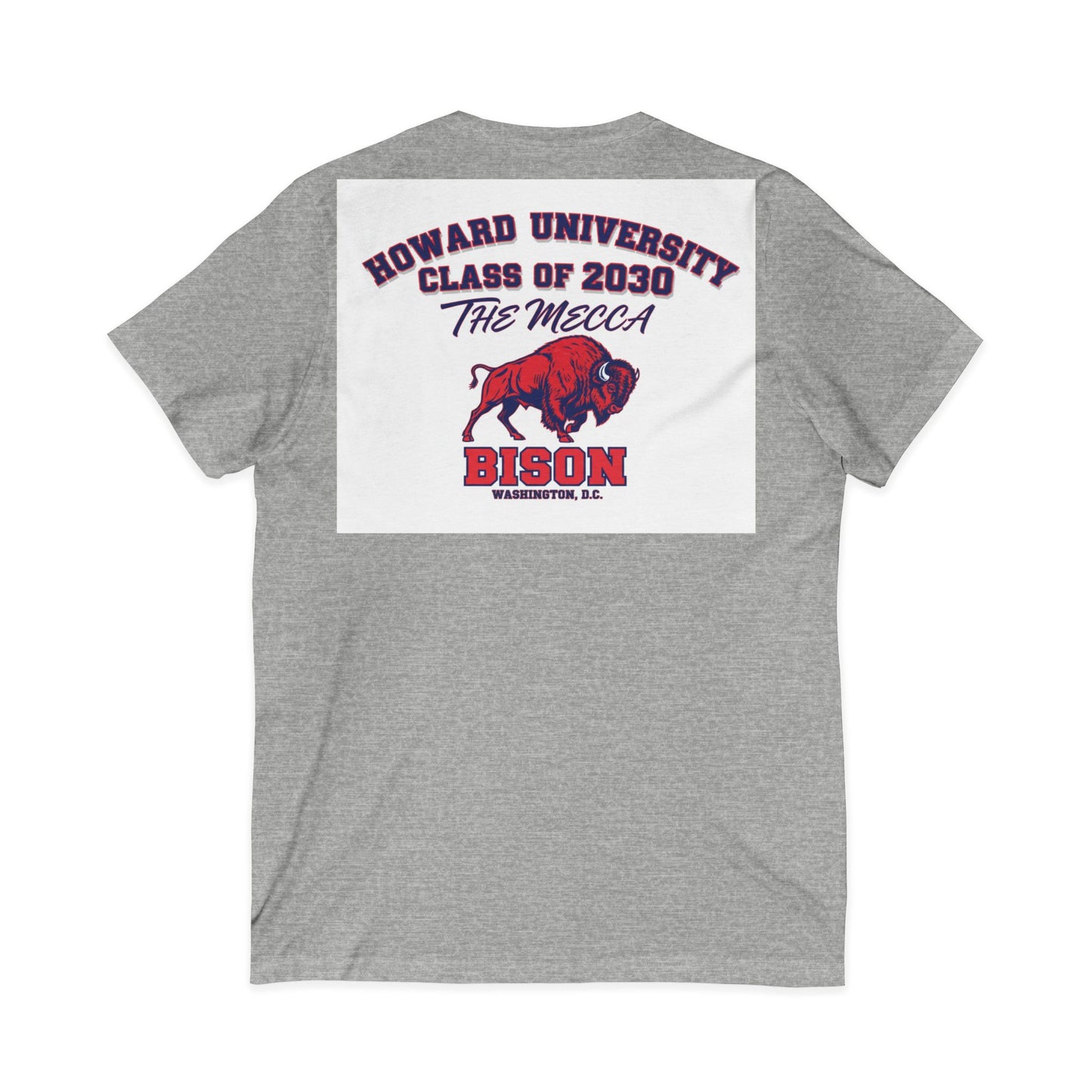 Howard University Class of 2030 Unisex V-Neck T-Shirt | The Mecca Incoming Class Tee