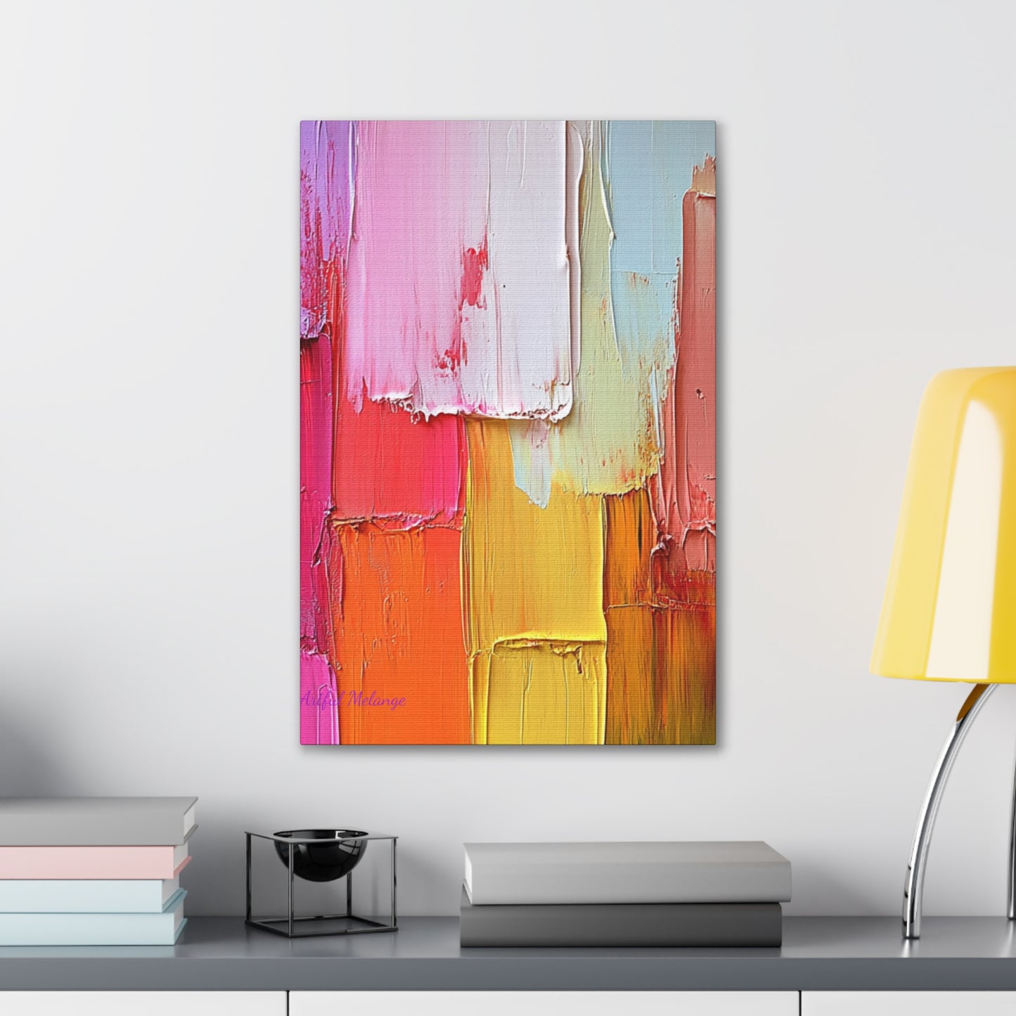 Acrylic Abstract Canvas Print - Richly Textured Artistry