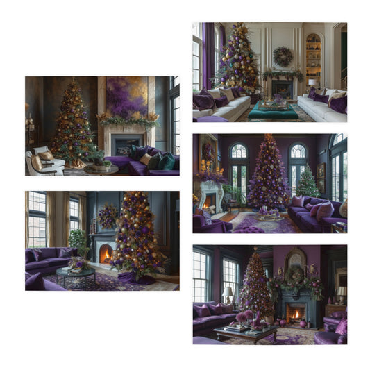 Big Easy Festivity Mardi Gras Note Card Set (5-Pack)