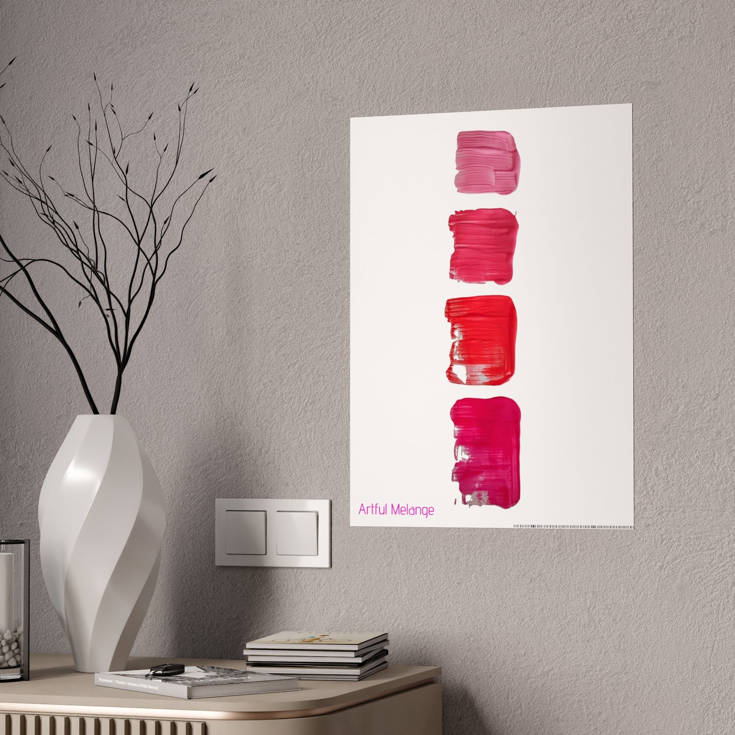Gleaming Acrylic Abstract Poster: A Spectrum of Colorful Elegance