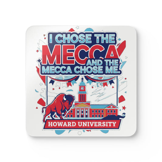 Howard University Coaster Set 7 – HU Pride Campus & Bison Design
