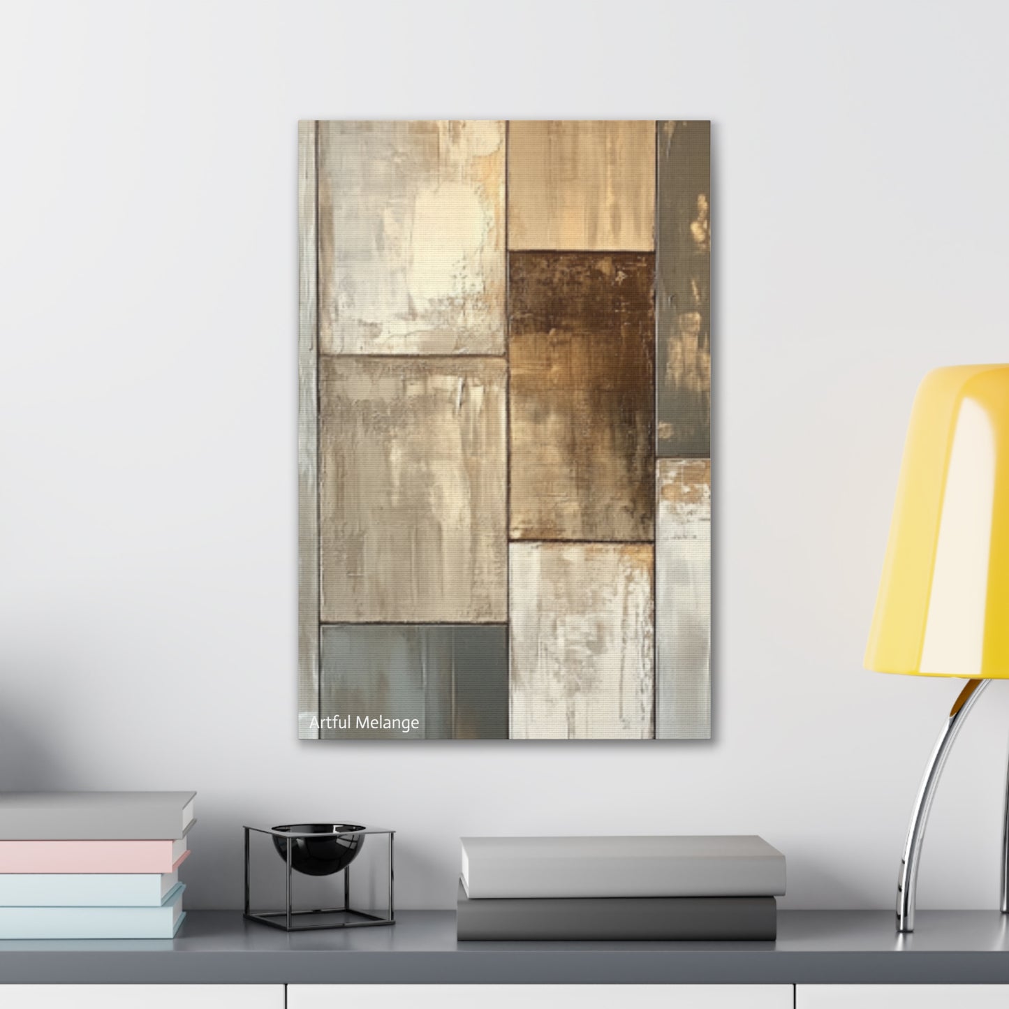 Acrylic Abstract Canvas Print - Richly Textured Artistry