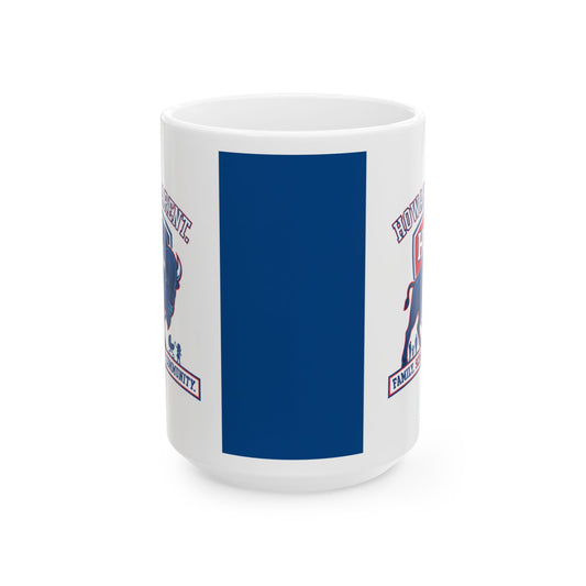 HU Parent Mug Collection  Proud, Connected, Bison Strong /Ceramic Mug, (11oz, 15oz) 2