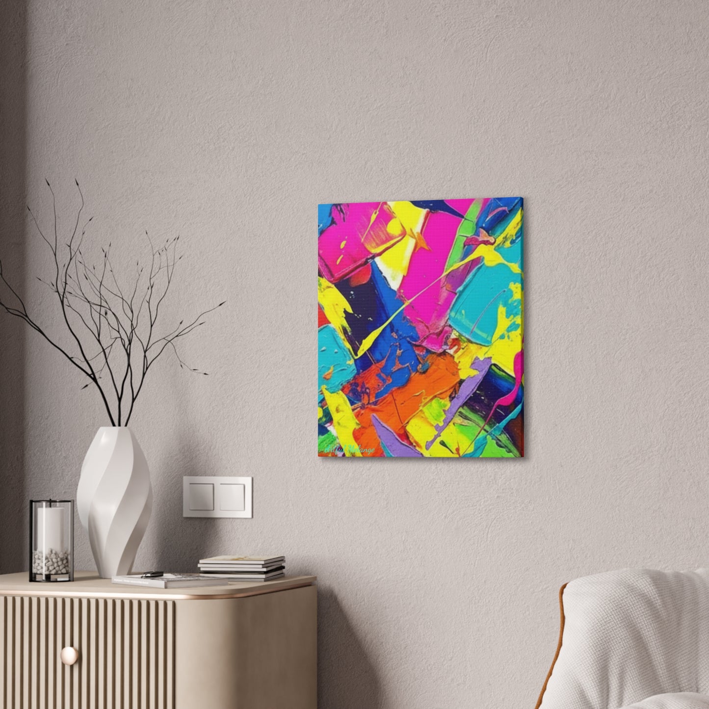 Acrylic Abstract Canvas Print - Richly Textured Artistry
