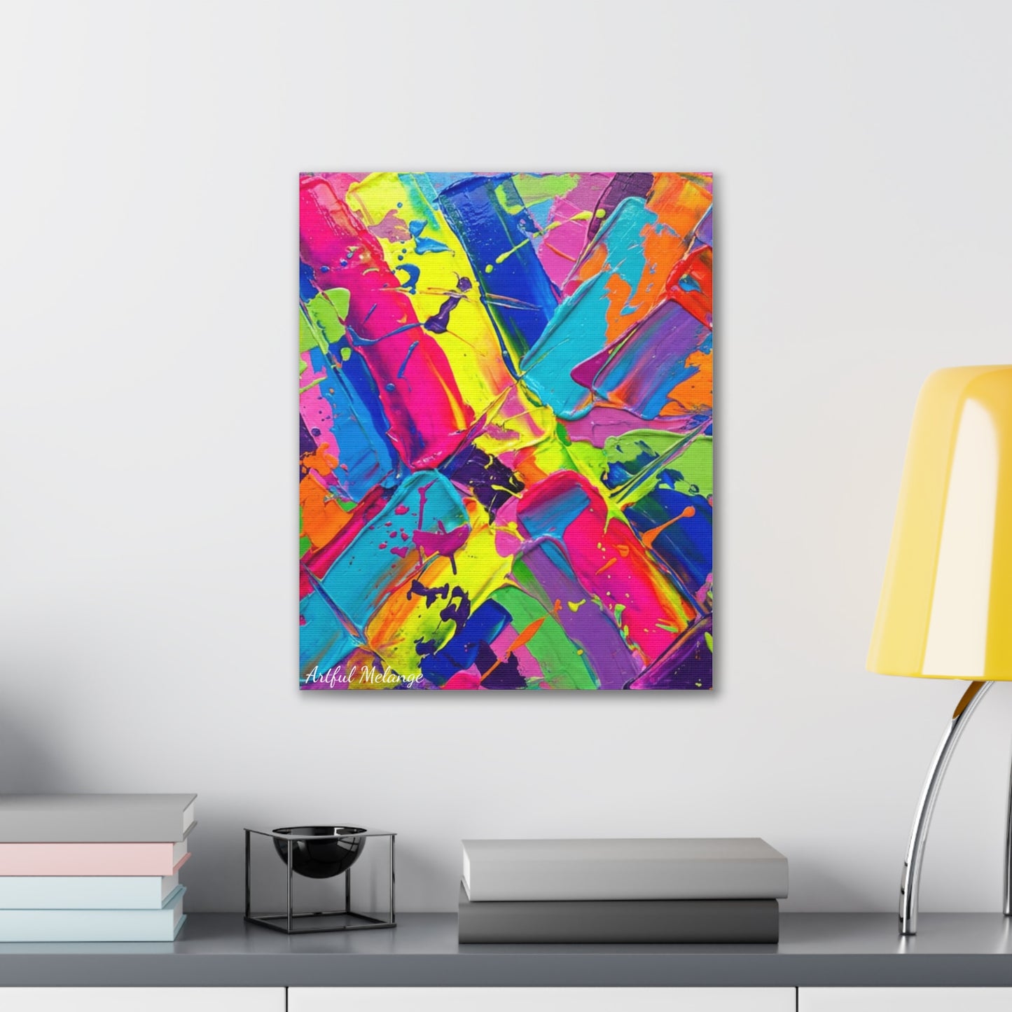 Acrylic Abstract Canvas Print - Richly Textured Artistry