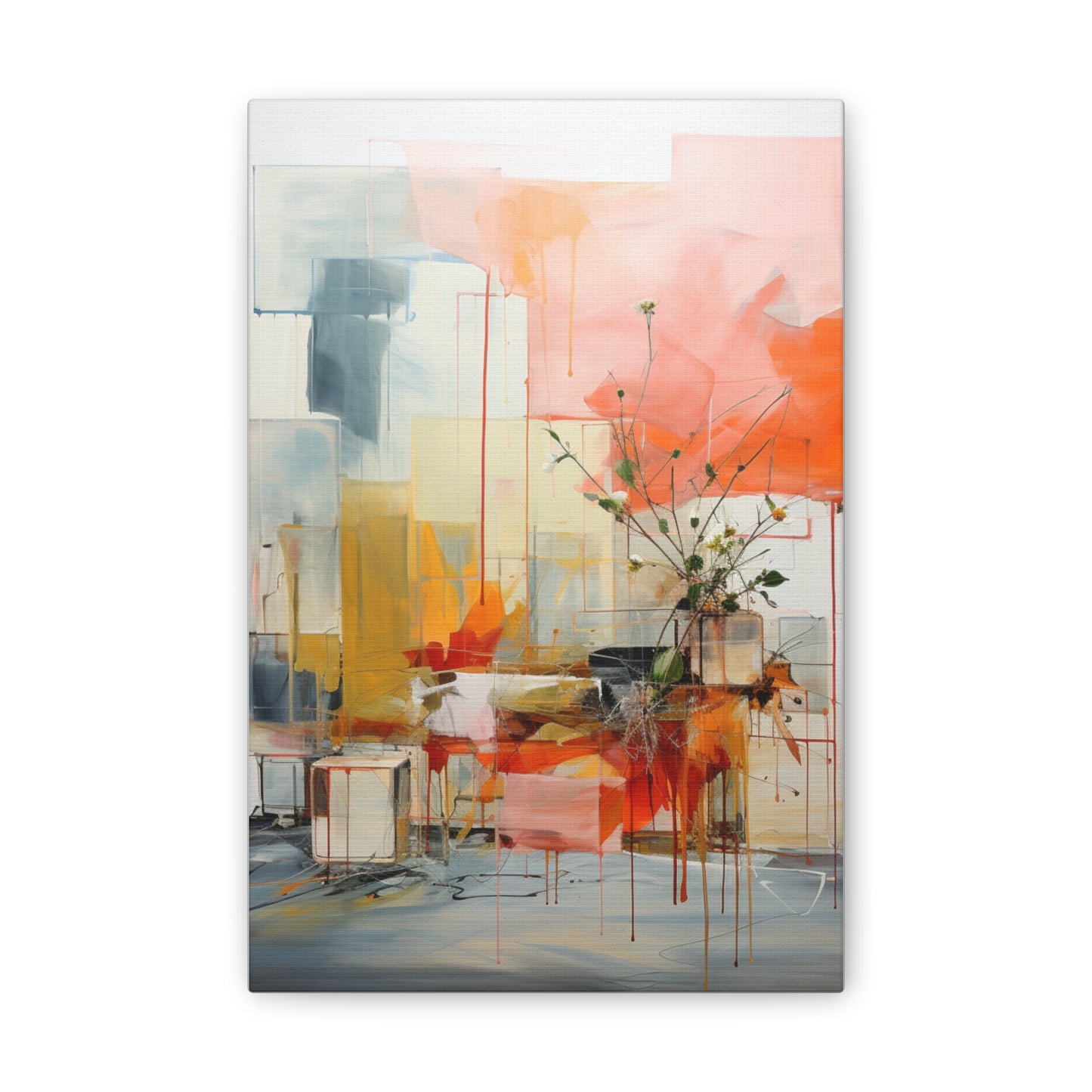 Timeless Elegance: Refined Muted Hues Canvas Print for Sophisticated Living Spaces