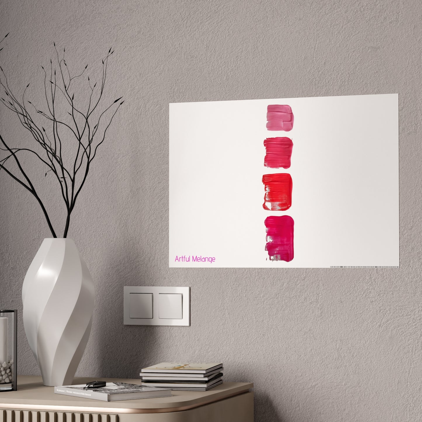 Gleaming Acrylic Abstract Poster: A Spectrum of Colorful Elegance