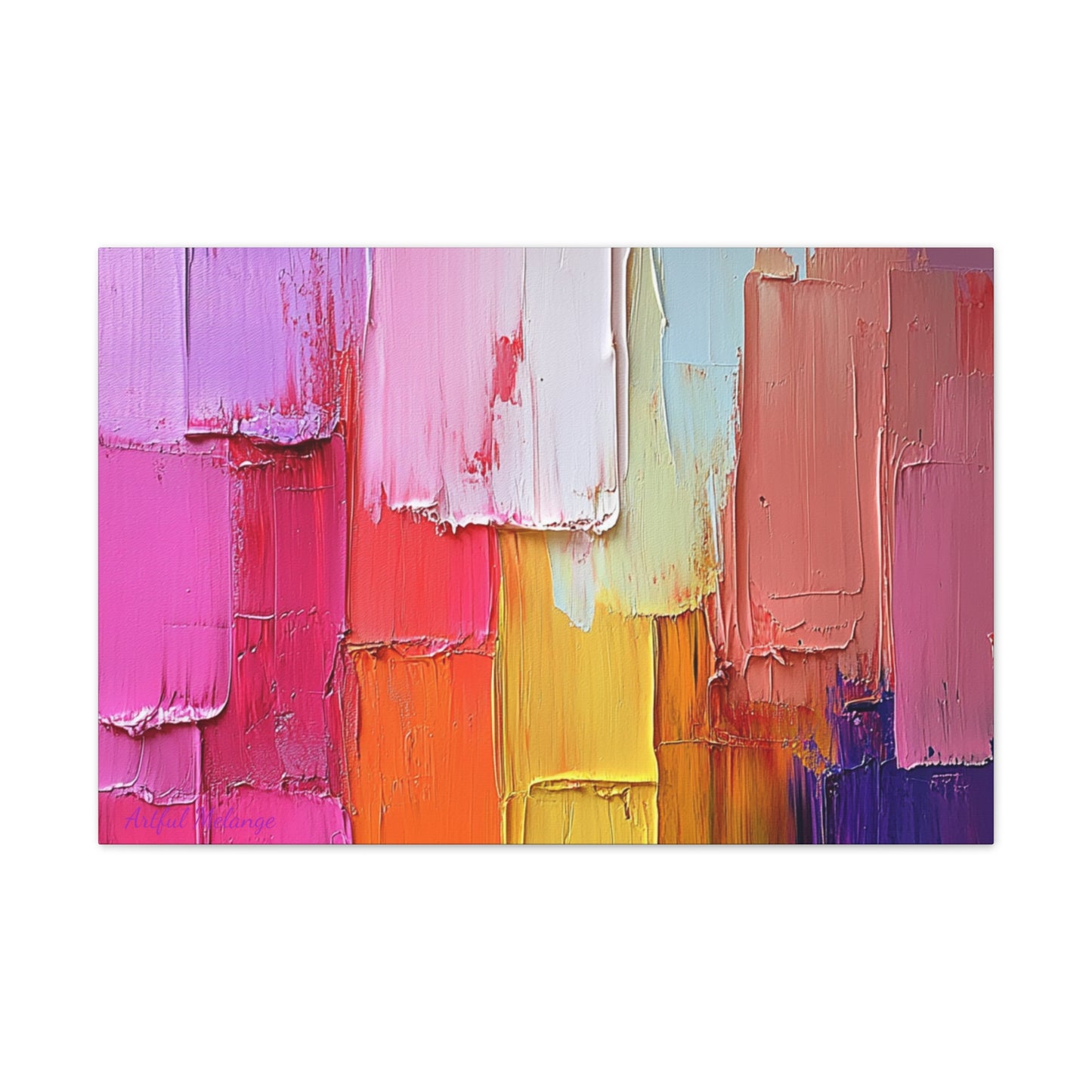 Acrylic Abstract Canvas Print - Richly Textured Artistry