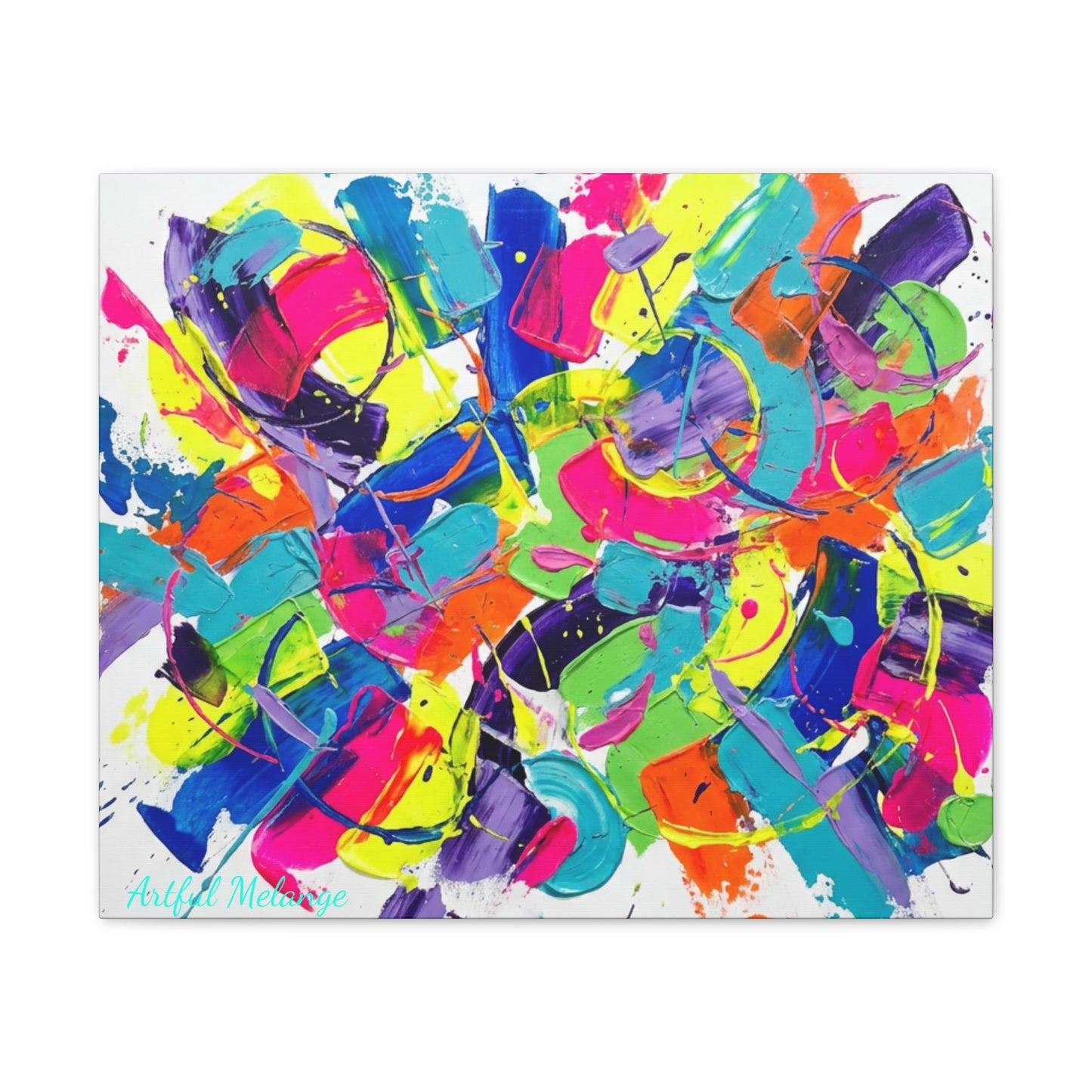 Acrylic Abstract Canvas Print - Richly Textured Artistry