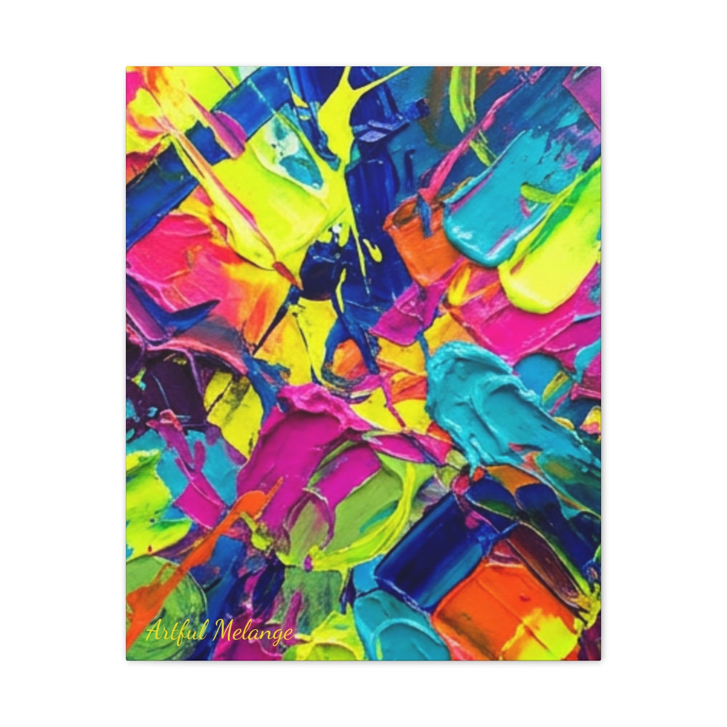 Acrylic Abstract Canvas Print - Richly Textured Artistry