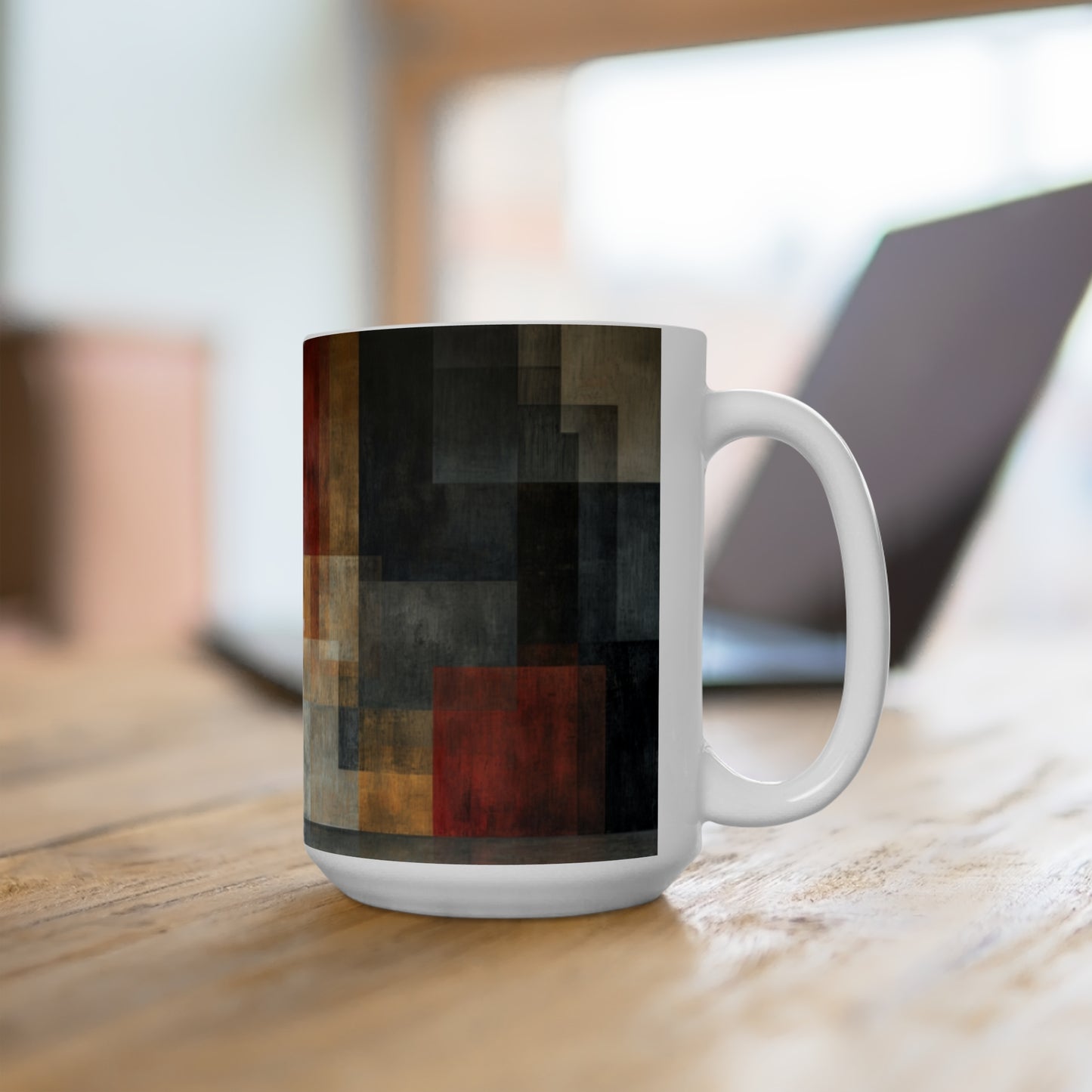 Artsy Abstract Ceramic Mug 15oz