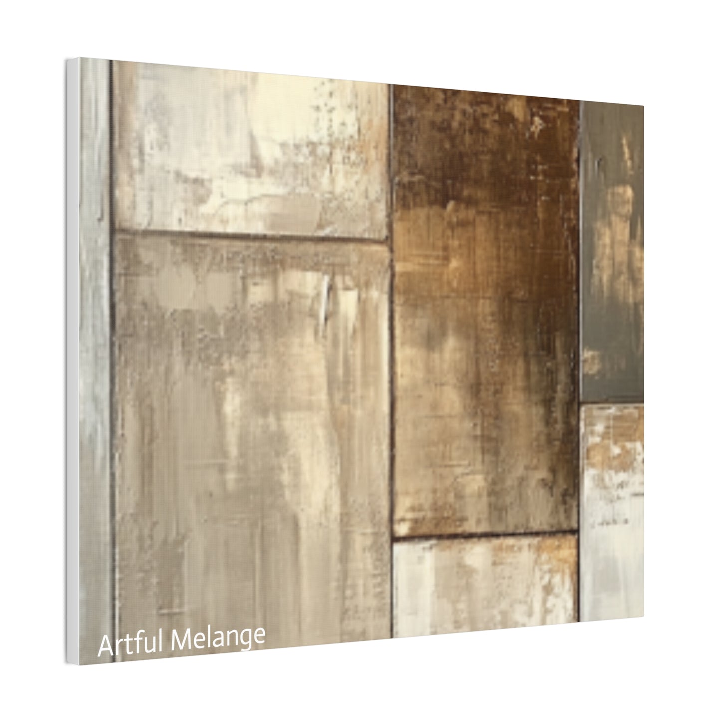 Acrylic Abstract Canvas Print - Richly Textured Artistry