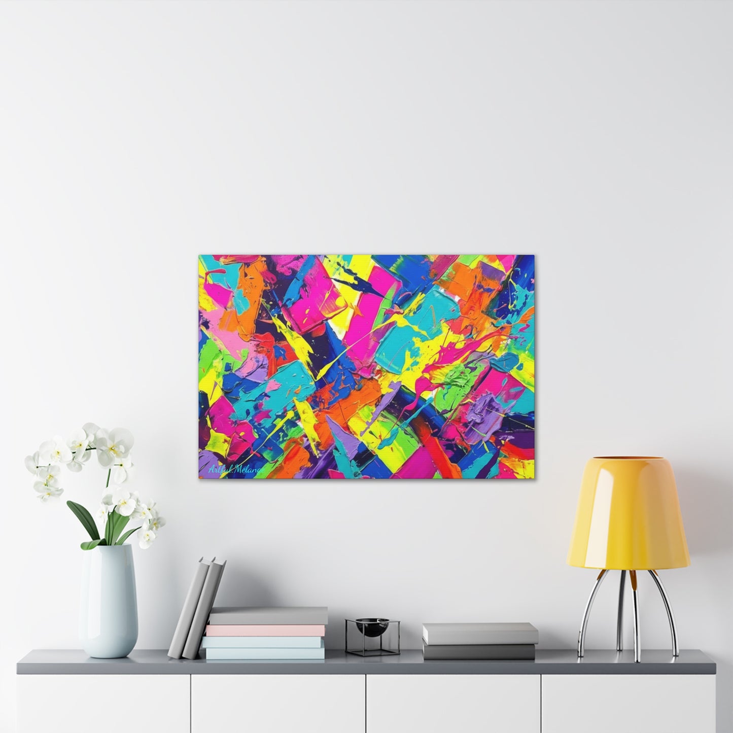 Acrylic Abstract Canvas Print - Richly Textured Artistry