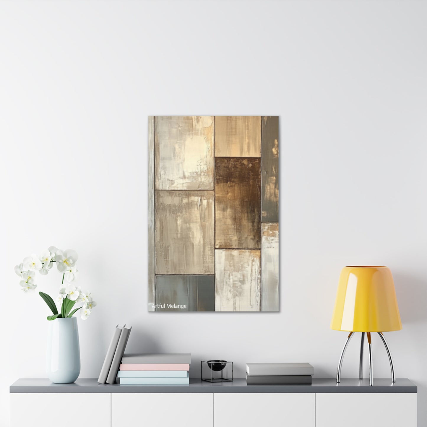 Acrylic Abstract Canvas Print - Richly Textured Artistry