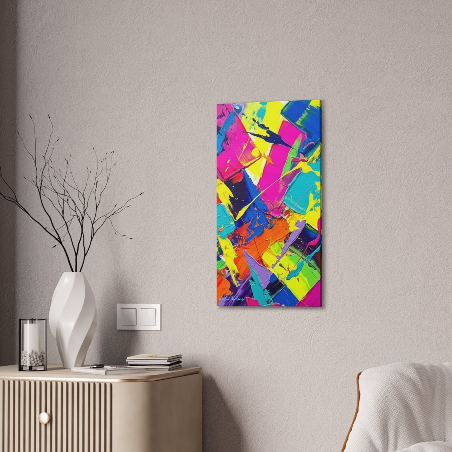 Acrylic Abstract Canvas Print - Richly Textured Artistry