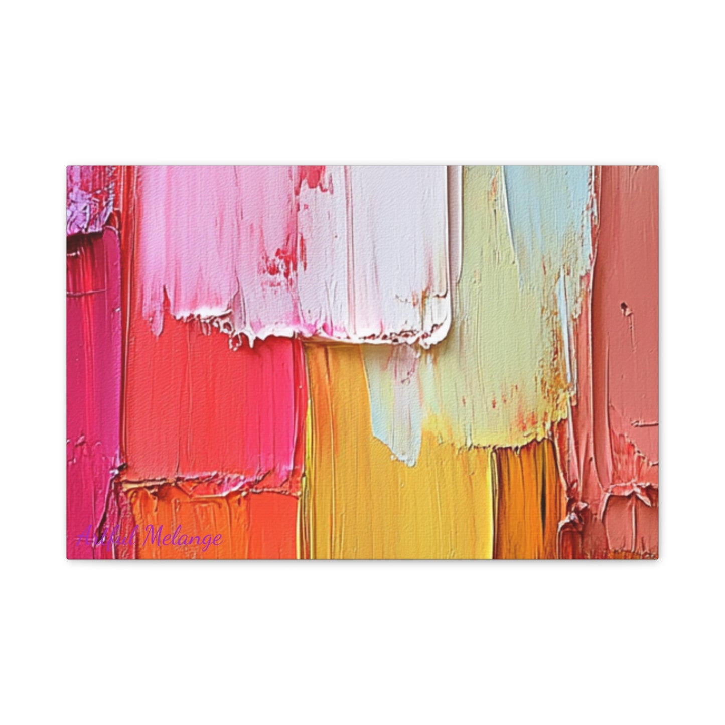 Acrylic Abstract Canvas Print - Richly Textured Artistry