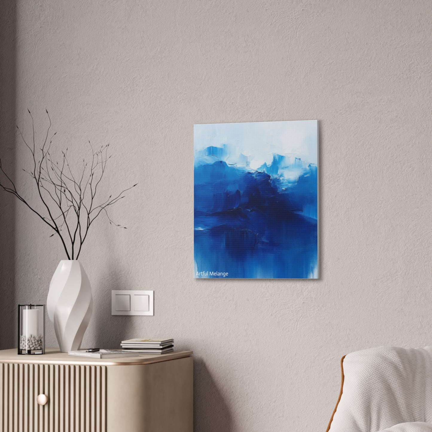 Acrylic Abstract Canvas Print - Richly Textured Artistry